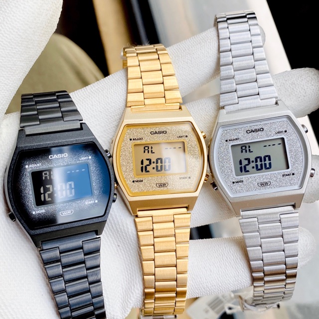 Đồng hồ điện tử nam nữ dây thép Casio B640 Galaxy