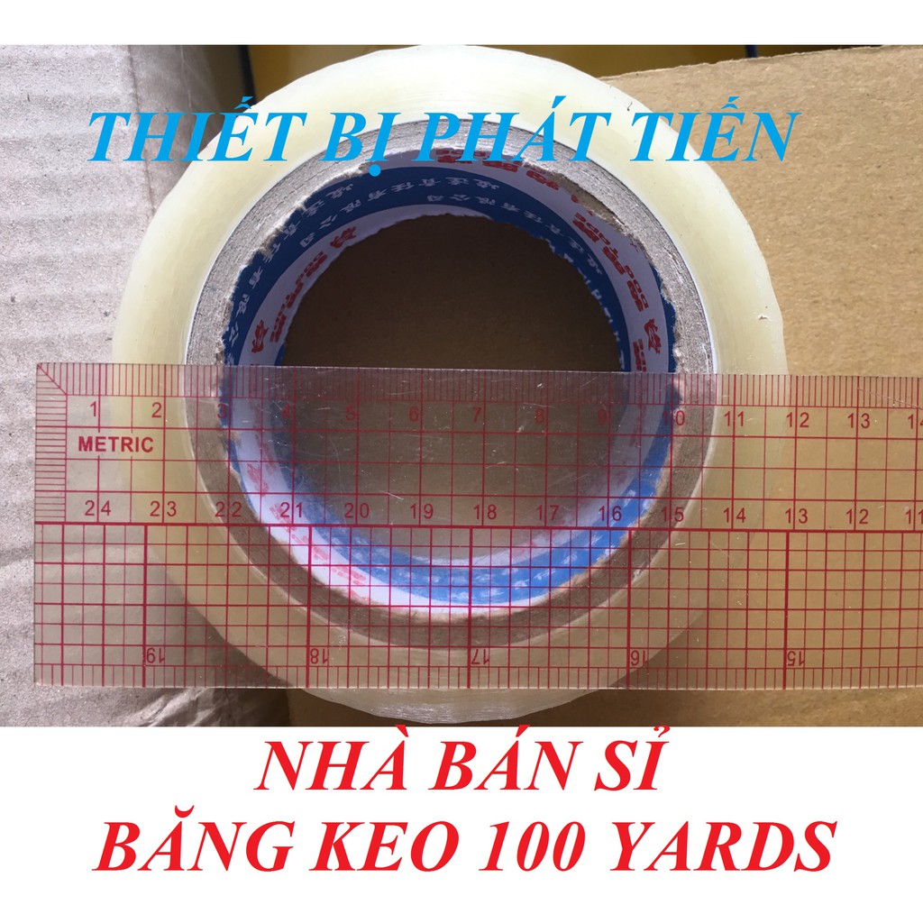 Cuộn Băng Keo Trong 100 Yards Loại Dày (Chính Hãng)