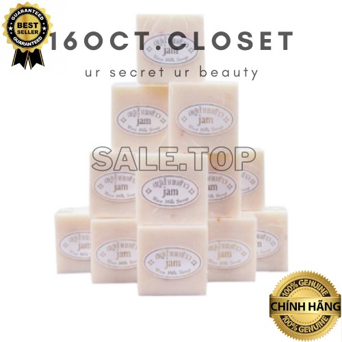 (01 bánh) Xà phồng sữa cám gạo Thái Lan Rice Milk Soap Jam - sale.top