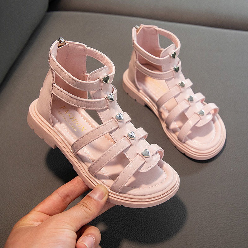 Sandal dép quai hậu chiến binh trái tim cho bé gái từ 3 đến 10 tuổi (M278)