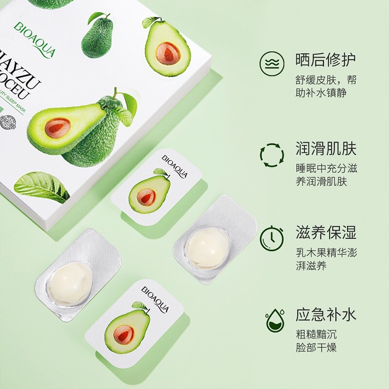 Mặt nạ Bơ Bioaqua chống lão hoá trắng mịn giảm nhăn | BigBuy360 - bigbuy360.vn