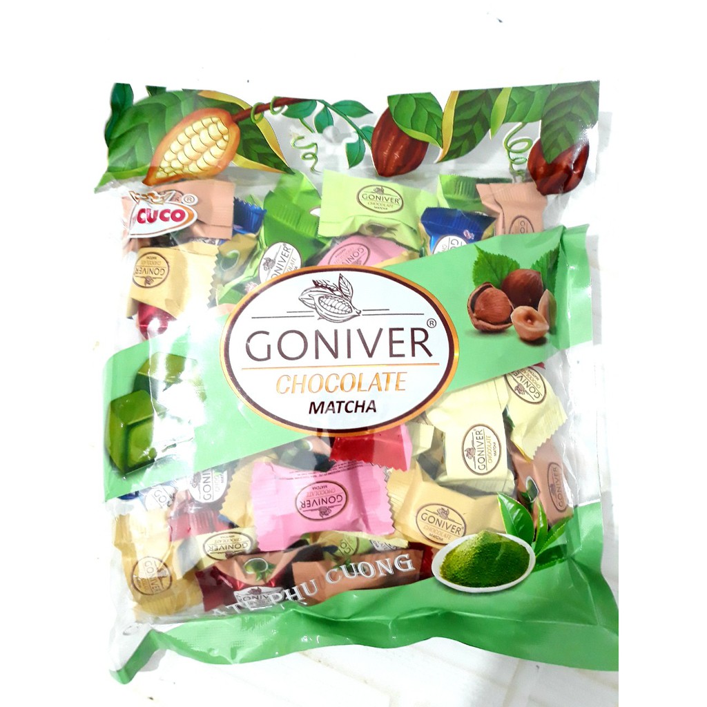 Kẹo Chocolate Matcha GONIVER Phú Cường 350gr