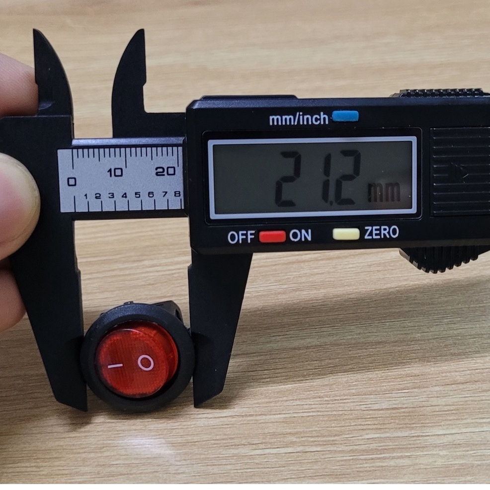 Công tắc bập bênh tròn 21mm KCD1