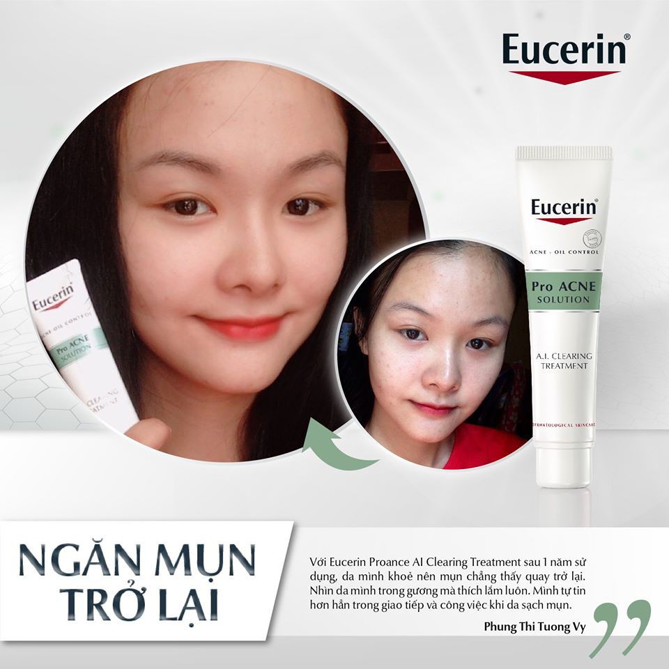 Tinh chất Eucerin Pro Acne A.I Clearing Treatment ngừa mụn, mờ vết thâm, tái tạo da 87925 40ml