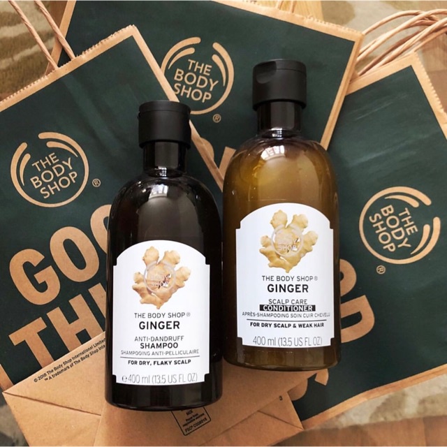 Dầu Gội, Xả Sạch Gàu Ginger Anti Dandruff Shampoo The Body Shop chiết xuất gừng tươi 250ML | WebRaoVat - webraovat.net.vn