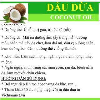Dầu dừa coconut oil