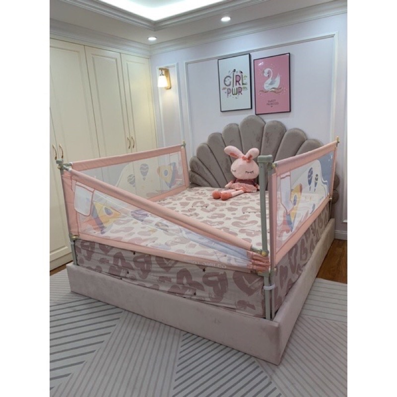 MẪU MỚI 2022- THANH CHẮN GIƯỜNG BABY SMILES 60CM - 90CM