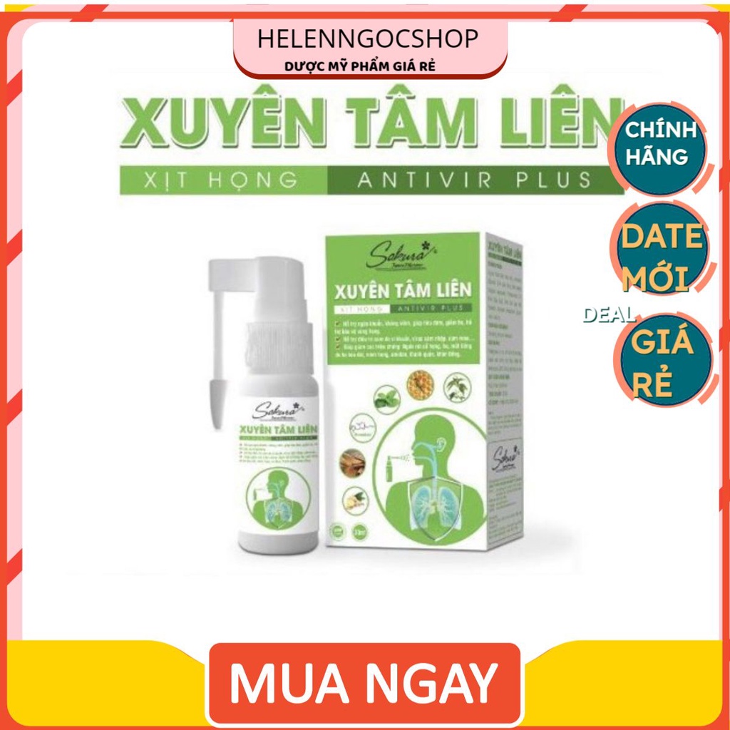 Sakura Xuyên Tâm Liên hộp 30 viên/  dạng xịt