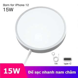 MagSafe Sạc không dây cho iPhone 12 và các dòng máy hỗ trợ sạc không dây chuẩn Qi