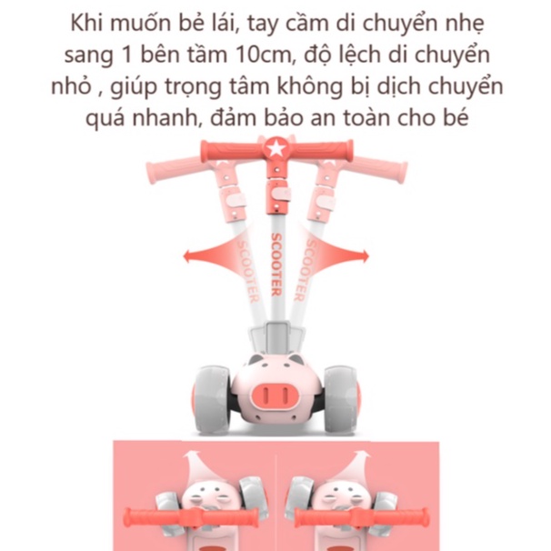 Umoo Scooter Xe Trượt Chòi Chân cho bé từ 1 tuổi