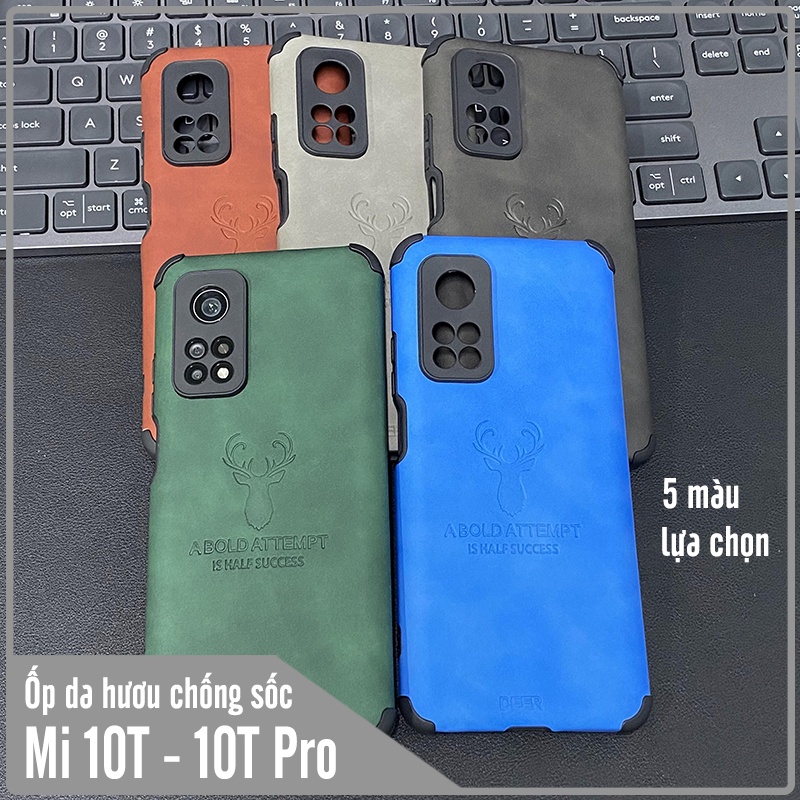 Ốp lưng cho Xiaomi Mi 10T Pro - Redmi K30S da hươu 4 gốc chống sốc