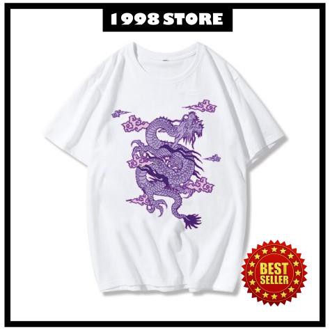 Áo thun tay ngắn Unisex in hình con rồng