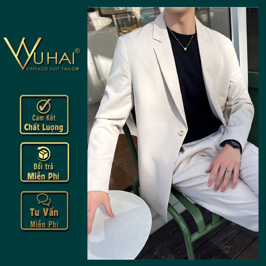 Áo Khoác Blazer dáng rộng phong các trẻ trung mã M026, hàng 2 lớp chất liệu vải tây mịn đẹp