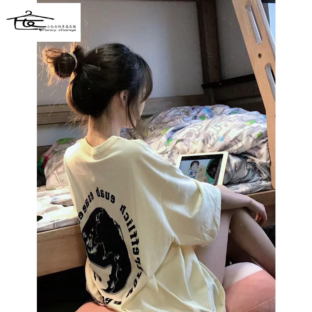 Áo Thun Tay Ngắn Dáng Rộng Thời Trang Mùa Hè Phong Cách Mới 2022 Cho Nữ