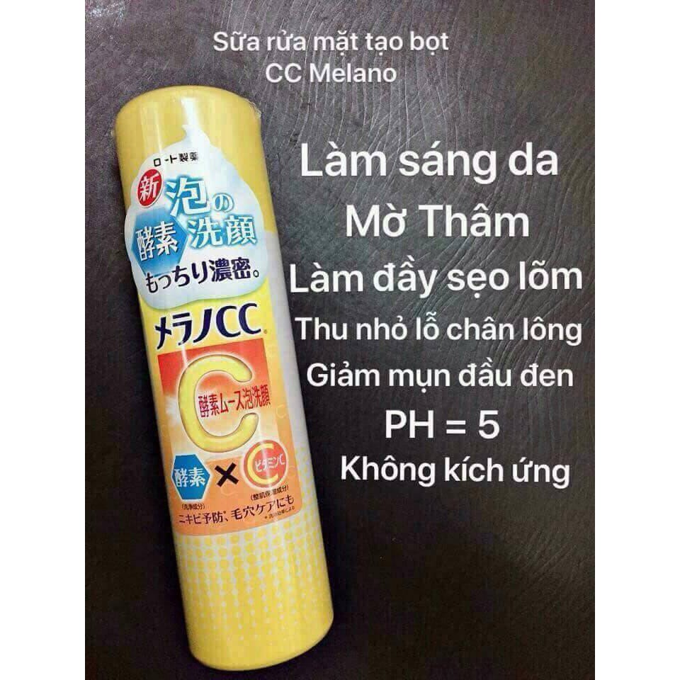 Sữa Rửa Mặt Tạo Bọt CC Melano NHẬT NỘI ĐỊA