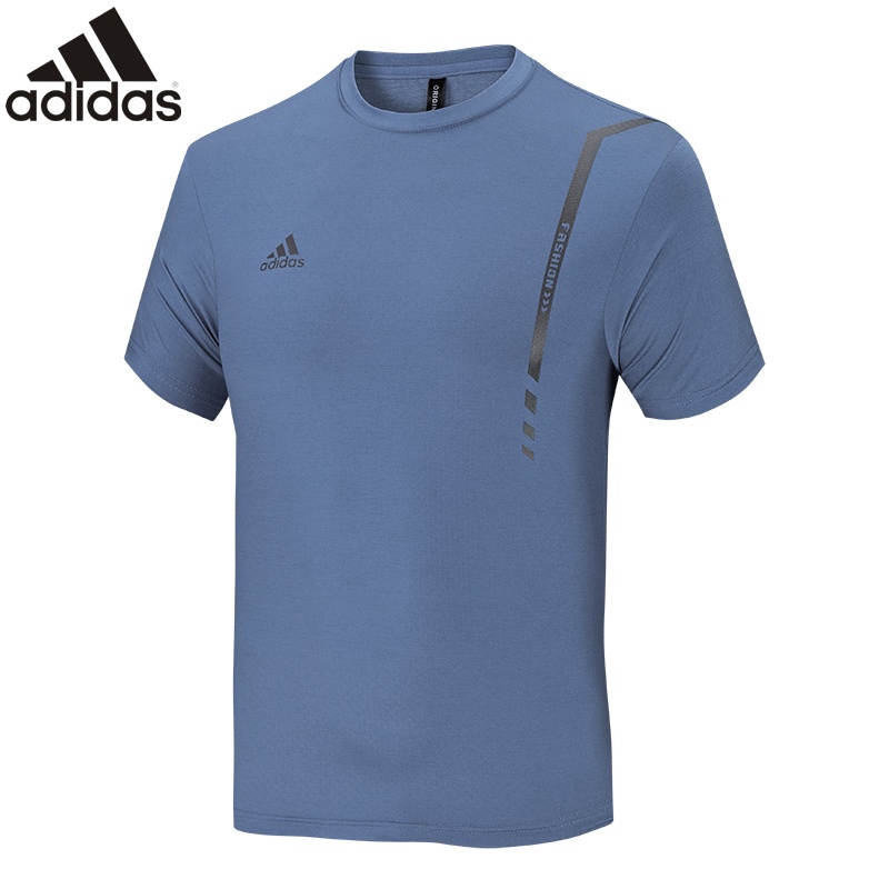 Áo Thun Thể Thao Adidas 100% Chính Hãng Màu Trơn Thoáng Khí Nhanh Khô Cho Nam