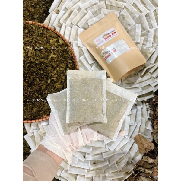 XÔNG VÙNG KÍN MOM SHIN | 12 Túi Lọc Xông Ngâm Rửa | Túi Xông Kín | Vũ Phương Thảo Mom Shin | Shop Mẹ Thảo | Ở Cữ Mẹ Shin