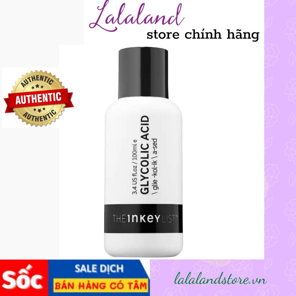 Nước hoa hồng The INKEY List Glycolic Acid Liquid Toner 100ml