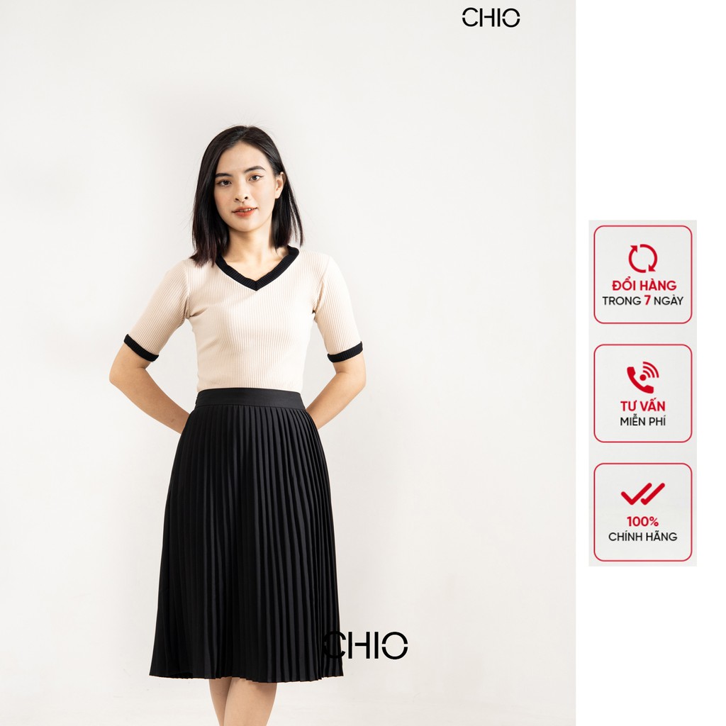Chân váy xếp ly 2 lớp CHIO chất liệu cao cấp không nhăn không ra màu không xù lông đủ size | BigBuy360 - bigbuy360.vn