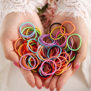 Bộ 100 dây cột tóc co giãn cho bé
