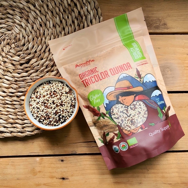 [QUINOA] HẠT QUINOA ( DIÊM MẠCH) HỮU CƠ AMA 3 MÀU GÓI NGUYÊN