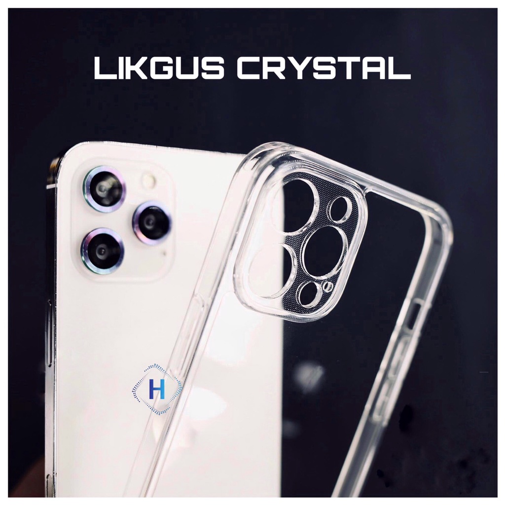 Ốp LIKGUS trong suốt viền vuông dẻo lưng cứng cho ip x/xr/xs/11/12/13/14/15/pro/max/plus/promax