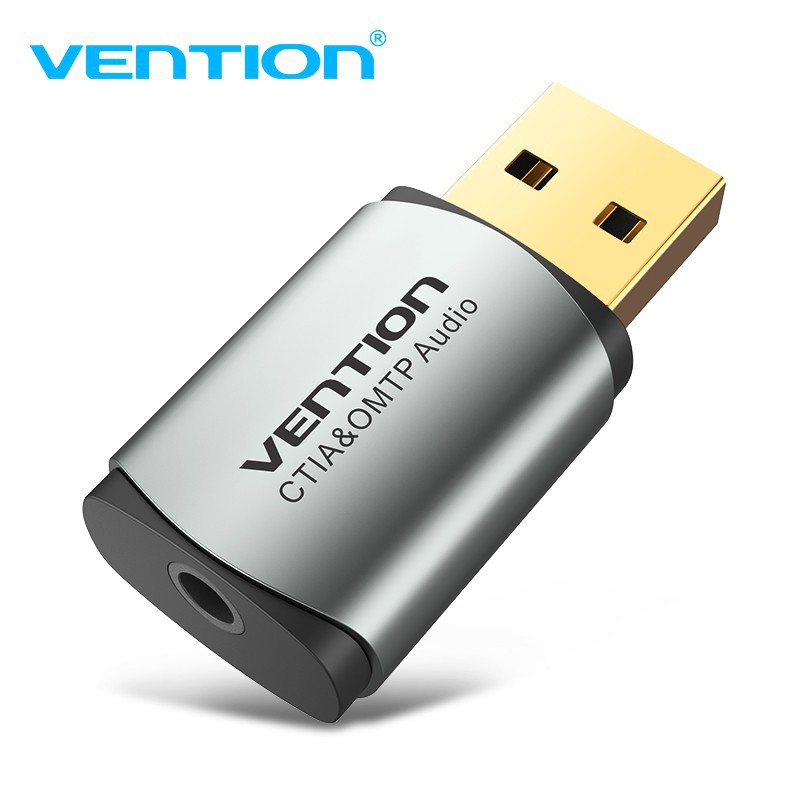 [MUMU] Card âm thanh VENTION gắn ngoài USB 2 trong 1 cho loa máy tính