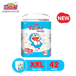 Tã quần Goon Friend Doremon gói siêu đại XXL42 cho bé từ 15-25kg 