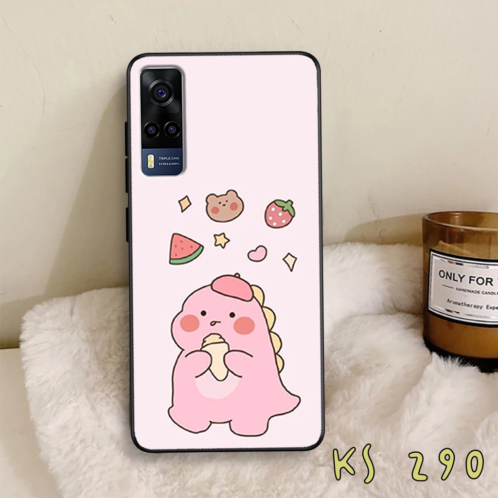 Ốp lưng Vivo Y72 5G - Y51 2020 - Y53s - Ốp lưng vivo in hình khủng long,dinosaur dễ thương