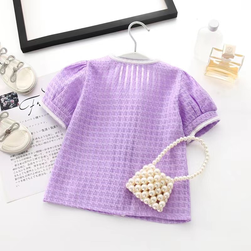 Set Áo Thun Ngắn Tay + Quần Dài Thời Trang Cho Bé Gái