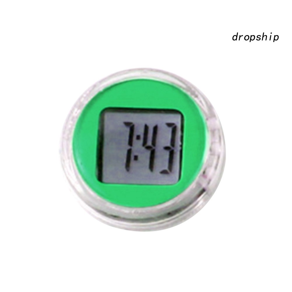Đồng hồ số mini dạng dán chống thấm nước trang trí trên xe máy xe đạp văn phòng