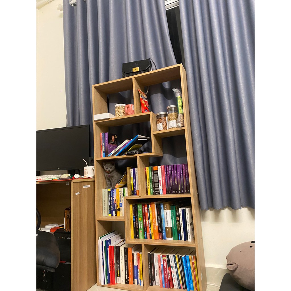 [Mã HLNOITHAT01 giảm 10% tối đa 1tr đơn 500k] [ SALE SẬP SÀN 2 NGÀY] Kệ sách Gỗ để sàn thông minh hiện đại CÓ SẴN GP42.3 | BigBuy360 - bigbuy360.vn