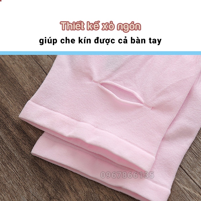 Găng tay xỏ ngón dài tay chống nắng co giãn 4 chiều Lets Slim chống tia UV cho cả nam và nữ