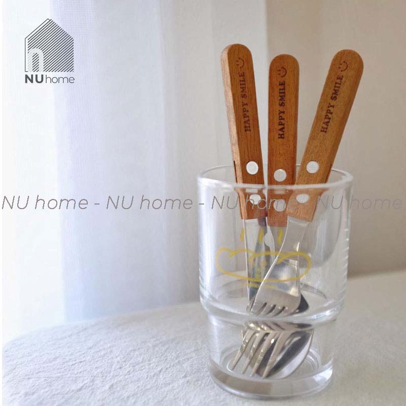 nuhome.vn | Bộ muỗng nĩa - Happy Smile (nội địa Nhật), bộ muỗn nĩa đẹp mắt vintage và sang trọng