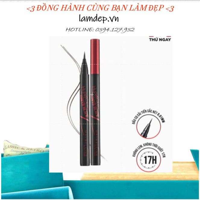 Bút Kẻ Mắt Nước Đen Tuyền Không Lem Không Trôi Maybelline NewYork HyperSharp Power 0.5g Hàng Chính Hãng