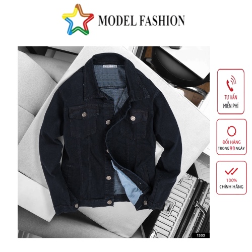 [Mã BMLT30 giảm đến 30K đơn 299K] Áo khoác jean nam Model fashion thời trang cao cấp AKJ008