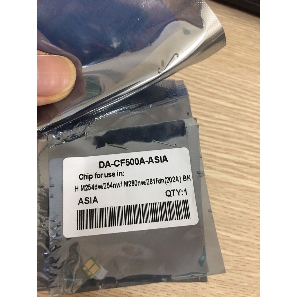 Chip mực đen CF 500Amáy in HP Color Pro M254dw,M254nw- M280nw, M281fdn,M281fdw