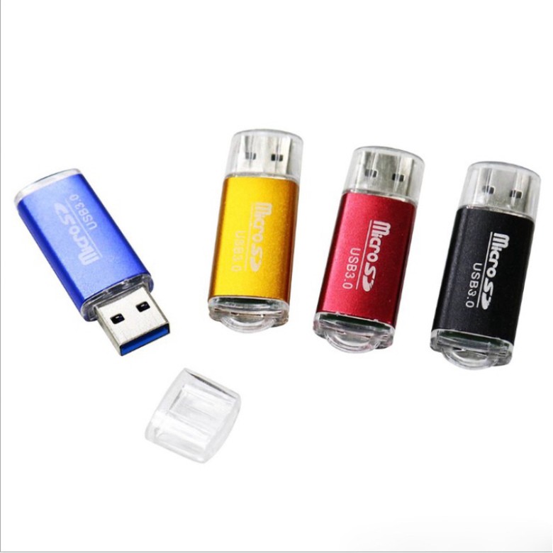 Đầu lọc thẻ nhớ USB 2.0 Vỏ Nhôm bền bỉ GIAO MÀU NGẪU NHIÊN