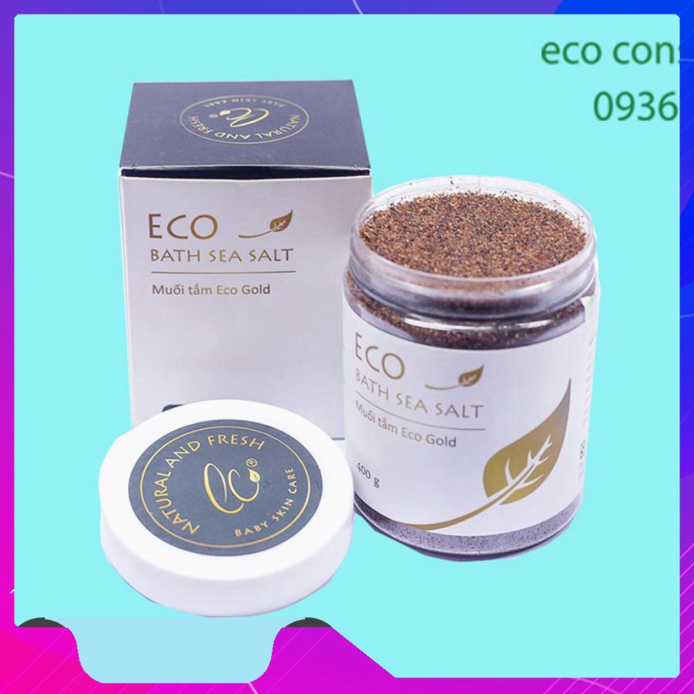 COMBO 2 MUỐI TẮM THẢO DƯỢC GOLD ECO 400G -Muối tắm sinh dược Eco gold-LÀM SẠCH, KHÁNG KHUẨN, GIẢM MẨN NGỨA, RÔM SẢY, MỤN