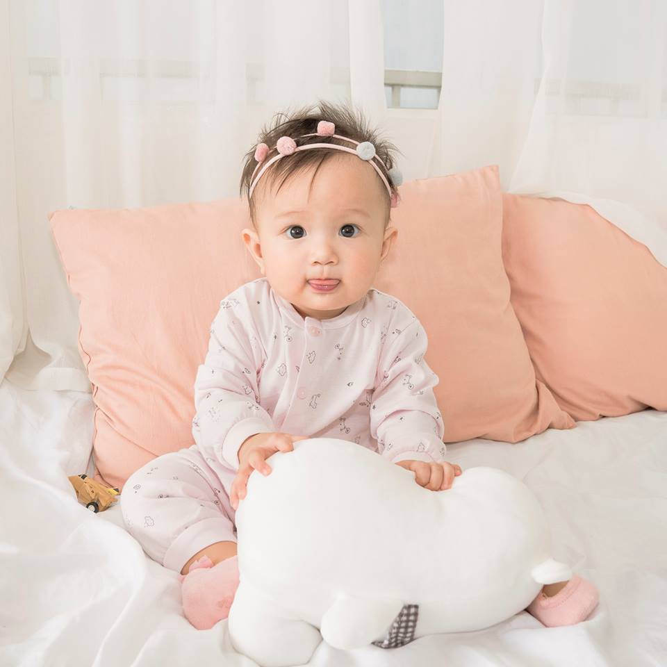 Áo sơ sinh dài tay Miomio cài giữa 100% cotton mỏng mát