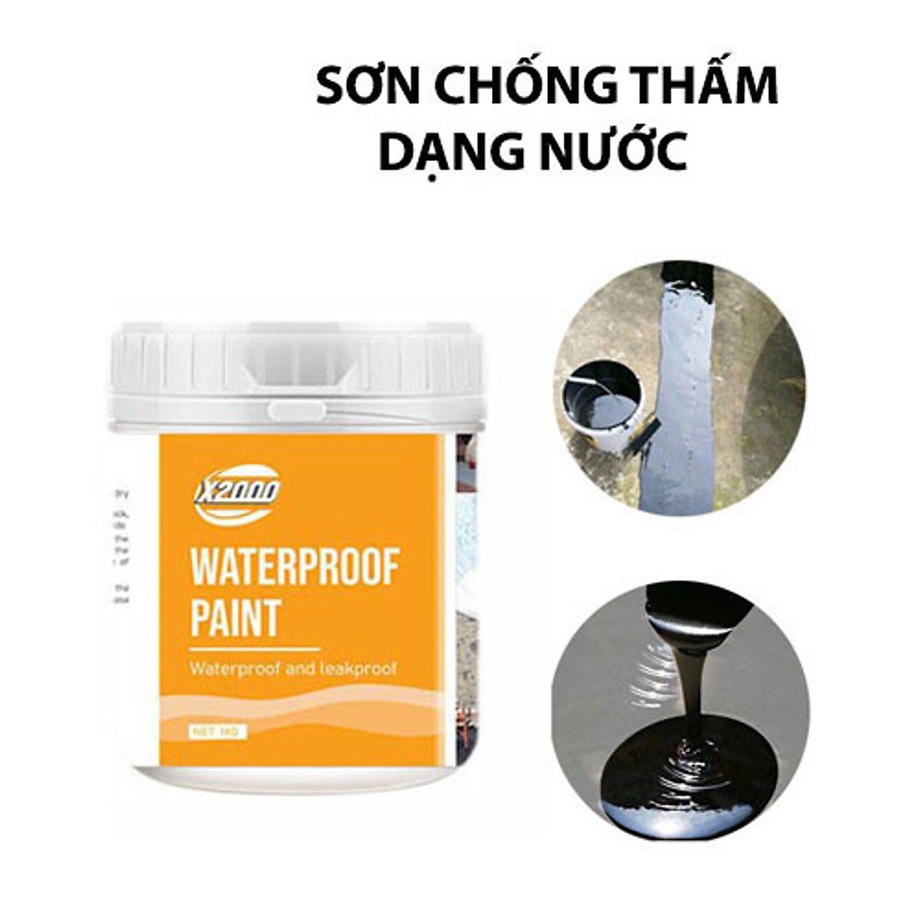 Sơn chống thấm X2000, Keo sửa chữa các vết nứt, Chống thấm bề mặt sàn - tường - trần