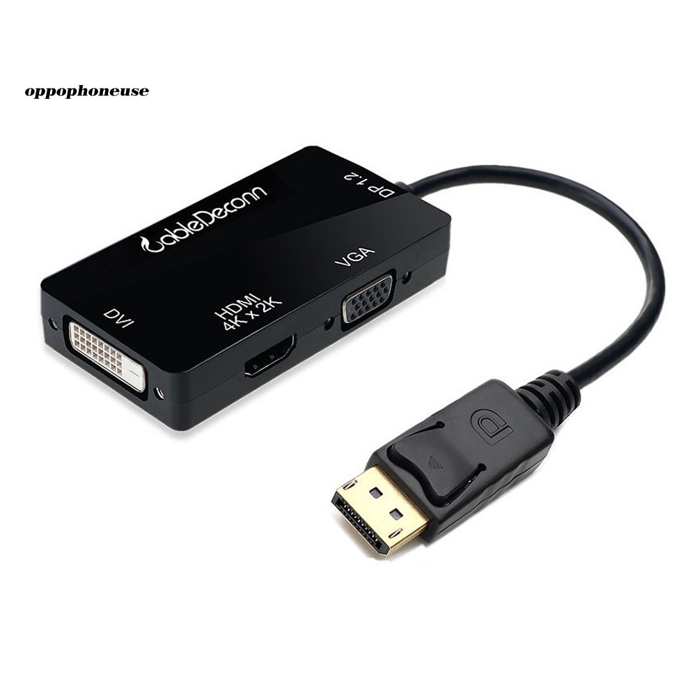 Cáp Chuyển Đổi 3 Trong 1 Hd Display Port Sang Hdmi-Compatible Vga Dvi Female