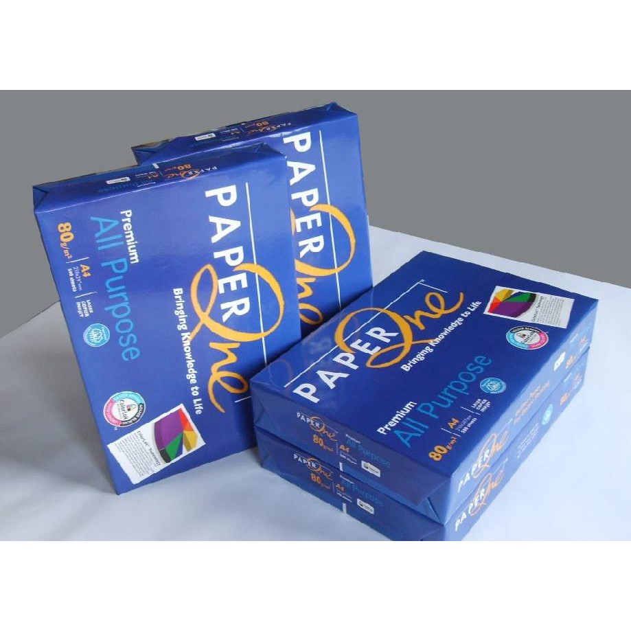 Giấy A4 Paper One 80gsm , giá rẻ dành cho văn phòng trắng sạch chất lượng tốt . Do VPP Hiếu Cường cung cấp