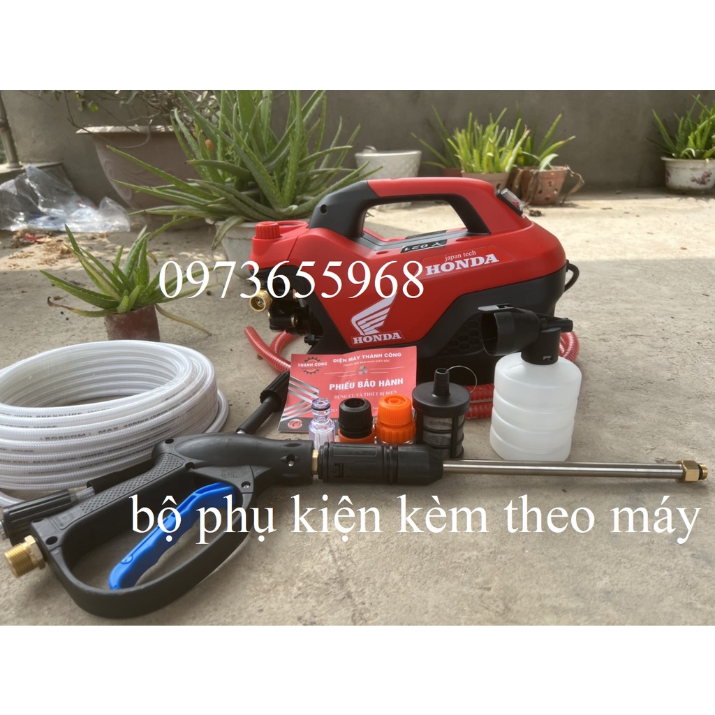 máy rửa xe H.O.N.D.A.. Máy rửa xe mini   - ĐỘNG CƠ TỪ - Có nút chỉnh áp suất SIÊU KHỎE , BỀN BỈ