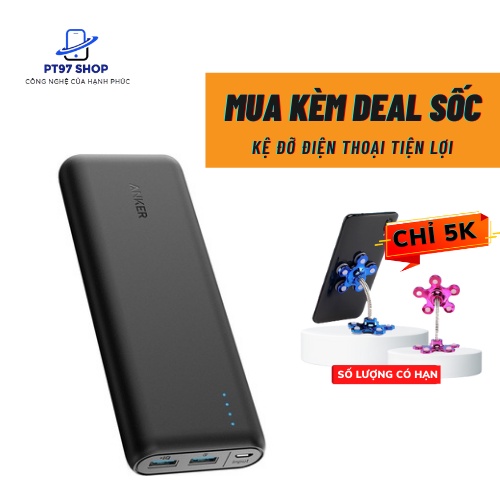 Pin sạc dự phòng ANKER PowerCore Speed 20000mAh QC 3.0- A1278- Cục Sạc Nhanh 2.0, Pin Trâu Siêu Bền PT97 Shop