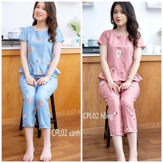 Bộ mặc nhà bộ kate thái dáng xòe siêu hót mã KAX012CD