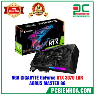 Card màn hình gigabyte aorus geforce rtx 3070 master 8g v2 lhr