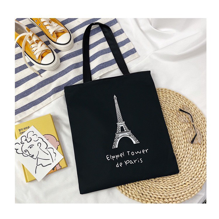 Túi Tote vải canvas hot trend hình tháp