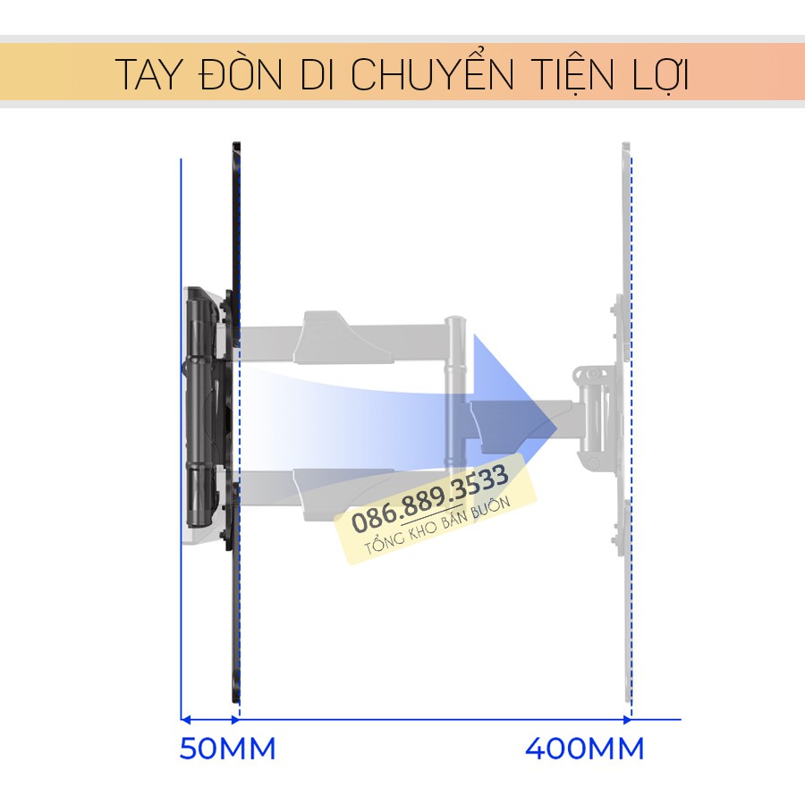 NB P4 / Giá Treo Tivi P4 32  - 55 Inch - GiáTreo Tivi Xoay  Góc Tường - Đa Năng Chính Hãng NorthBayou