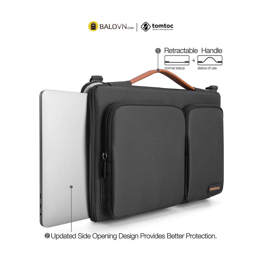 Túi Đeo Tomtoc A42-E02 Versatile 360° Shoulder bags Macbook 15/16inch